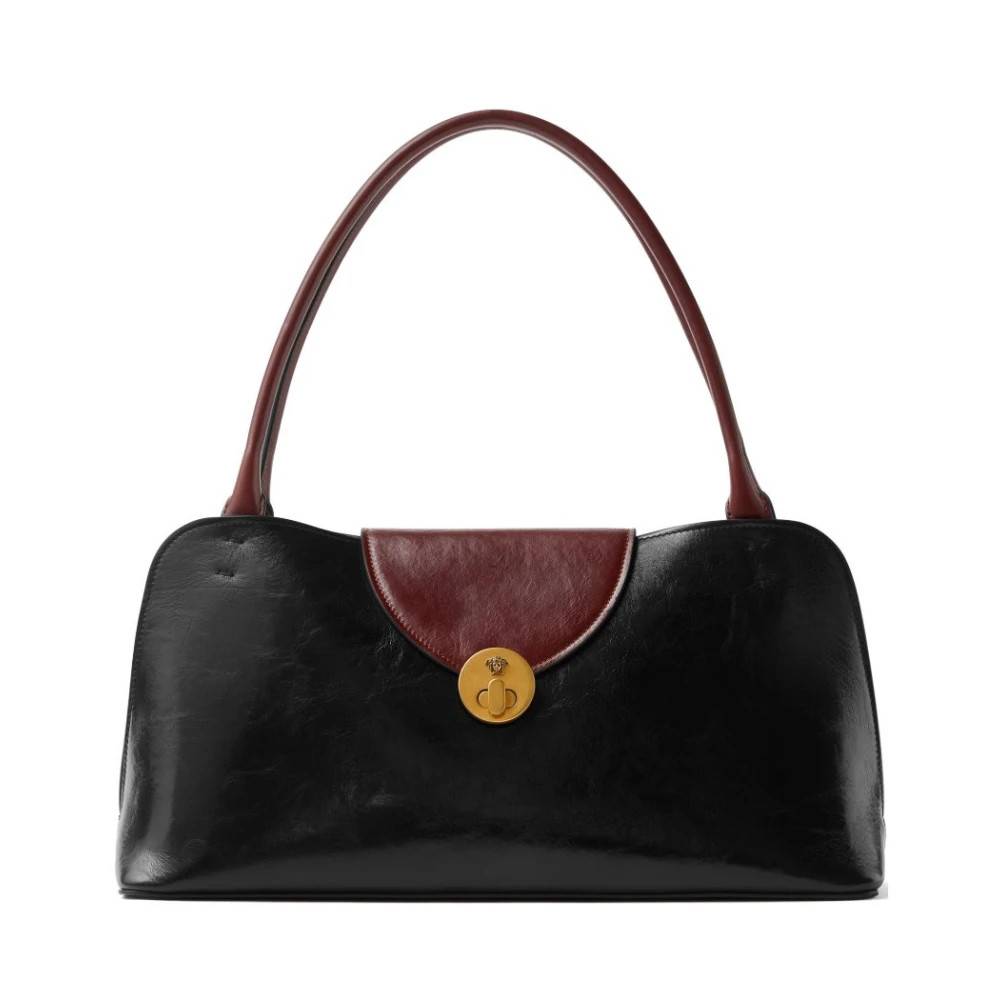 Versace Vivian Leather East/West Skuldertaske - Tasker - Dame - Sort - ONE SIZE - Uld