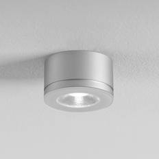 Egger Licht Downlight Newton, dimbar, Aluminium / grå / zink, Vardagsrum / matsal, Aluminium / grå / zink, Modern, Downlights