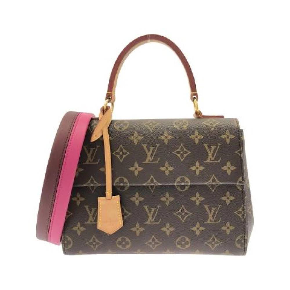 Louis Vuitton Vintage Pre-owned Cluny BB Monogram Skuldertaske - Vintage - Dame - Brun - ONE SIZE - Uld