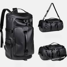 TEMU Yobenki High Quality Convertible Garment Duffle Bag For Travel - Expandable Shoe Compartment,, Adjustable Shoulder Straps, Multiple Pockets, Casual Fashion Backpack (gray/black), Crossbody Bag