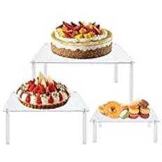 Tårtställ i akryl | Cake Stand Cupcake Stand Dessert Display Riser,Klar akryl Cupcake Stand, Dessert Display Riser, Bageri Stand Rack för födelsedagsfest, jul, baby shower, bröllop Yatlouba