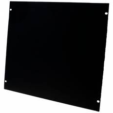 9U blindplade. Til 19" rackskab, sort