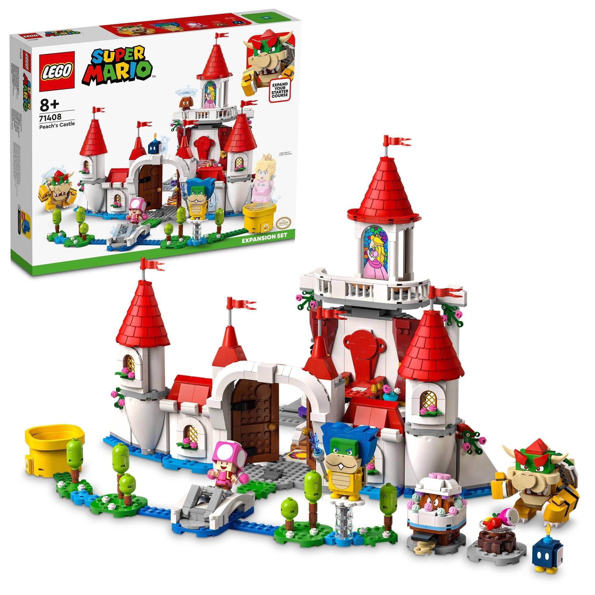 LEGO Super Mario Peach Castle Challenge Birthday Gift 71408 Toy Blocks Present Video Game Castle Boys and Girls Ages 8 and Up