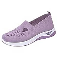 Skor dam sneakers, ventilerande sportskor dam lätta löparskor dam sneakers platta fritidsskor sommarskor dam slip-on promenadskor funky damskor joggingskor, Pp2, 38 EU