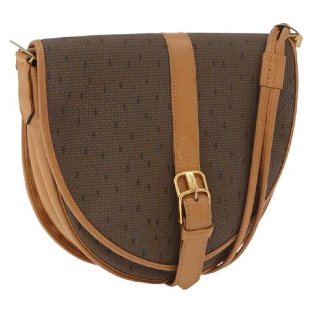 Saint Laurent Vintage Pre-owned Vintage PVC Skuldertaske - Vintage - Dame - Brun - ONE SIZE - Uld