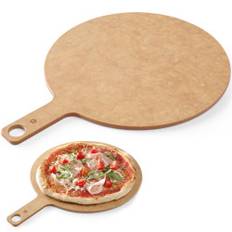 Bord til servering af pizzasnacks med håndtag dia. 406 mm