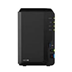 Synology DS218+ DiskStation NAS-server 2-bay-stationär server, kapacitet: 6 000 GB (6 TB), HDD-typ: Bästa valet