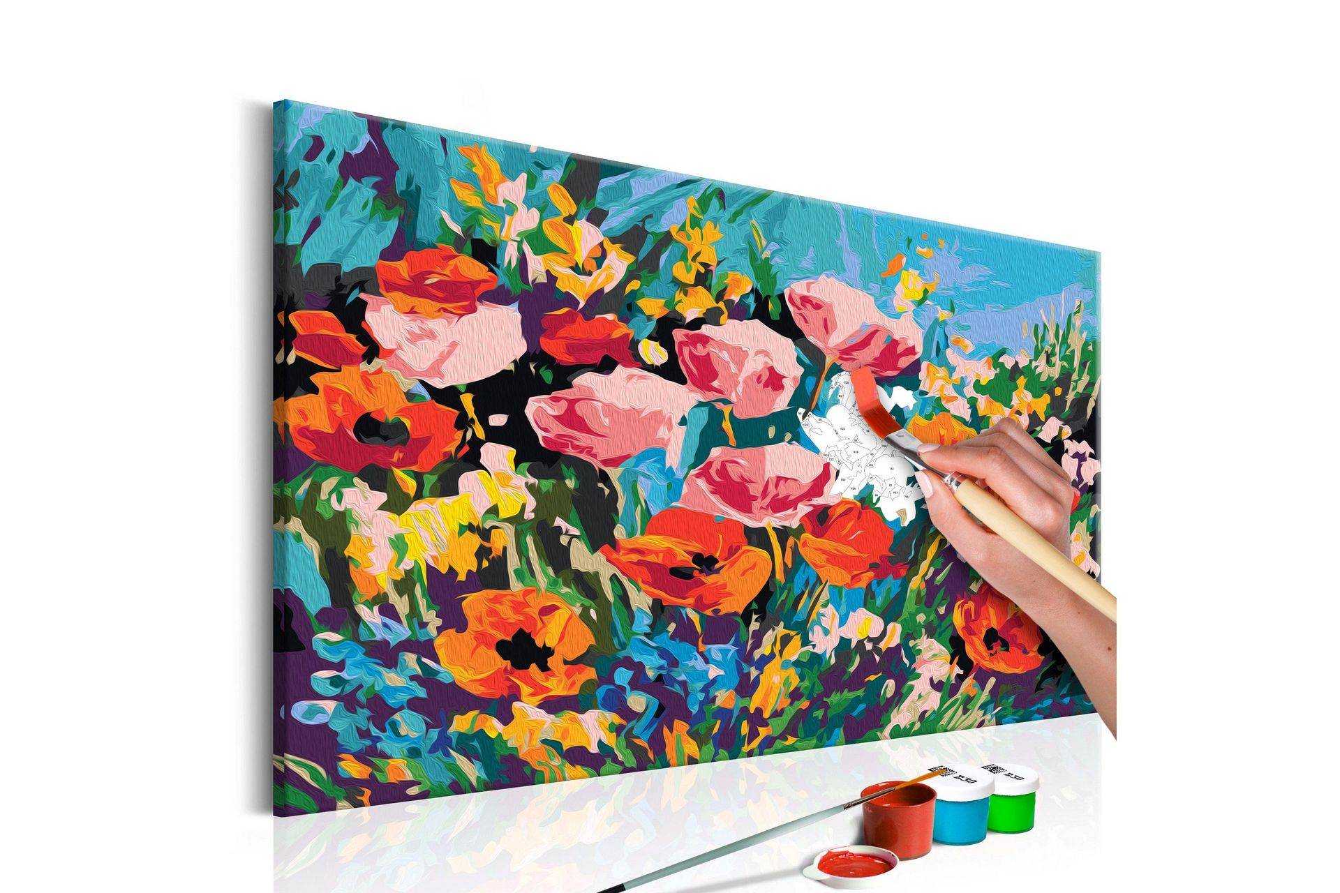 Gör-det-själv Målningar Colourful Meadow Flowers 60x40 cm - Artgeist sp. z o. Måla själv