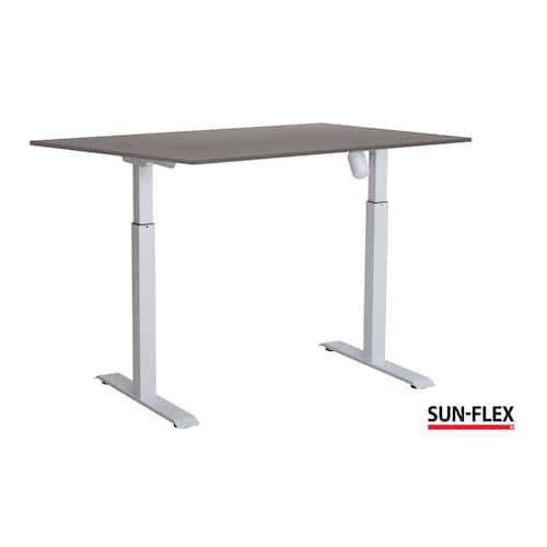 SUN-FLEX Bord II höj/sänk 160x80 vit/grå
