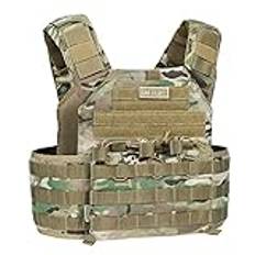 OneTigris Platthållare PLPC taktisk väst – version 2.0 plate carrier airsoft väst bröstskydd för CS Airsoft Paintball Softair polis (MC)