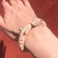 Leopard Bangle Beige