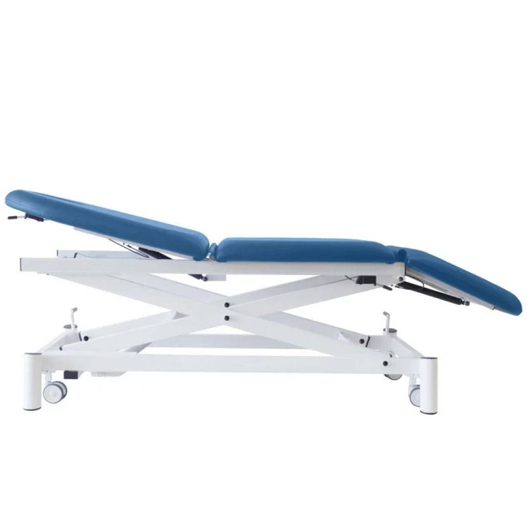 Massage-Expert Stationær elektrisk massagebriks X-stålramme - 185 x 70 cm. - 3 zoner Marineblå