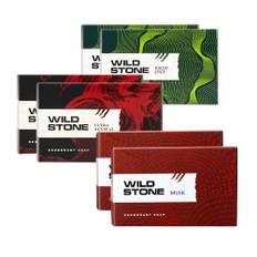 Wild Stone Soap Combo For Men 600g Pack Of 6 With Ultra Sensual Forest Spice Musk Fragrance Bars