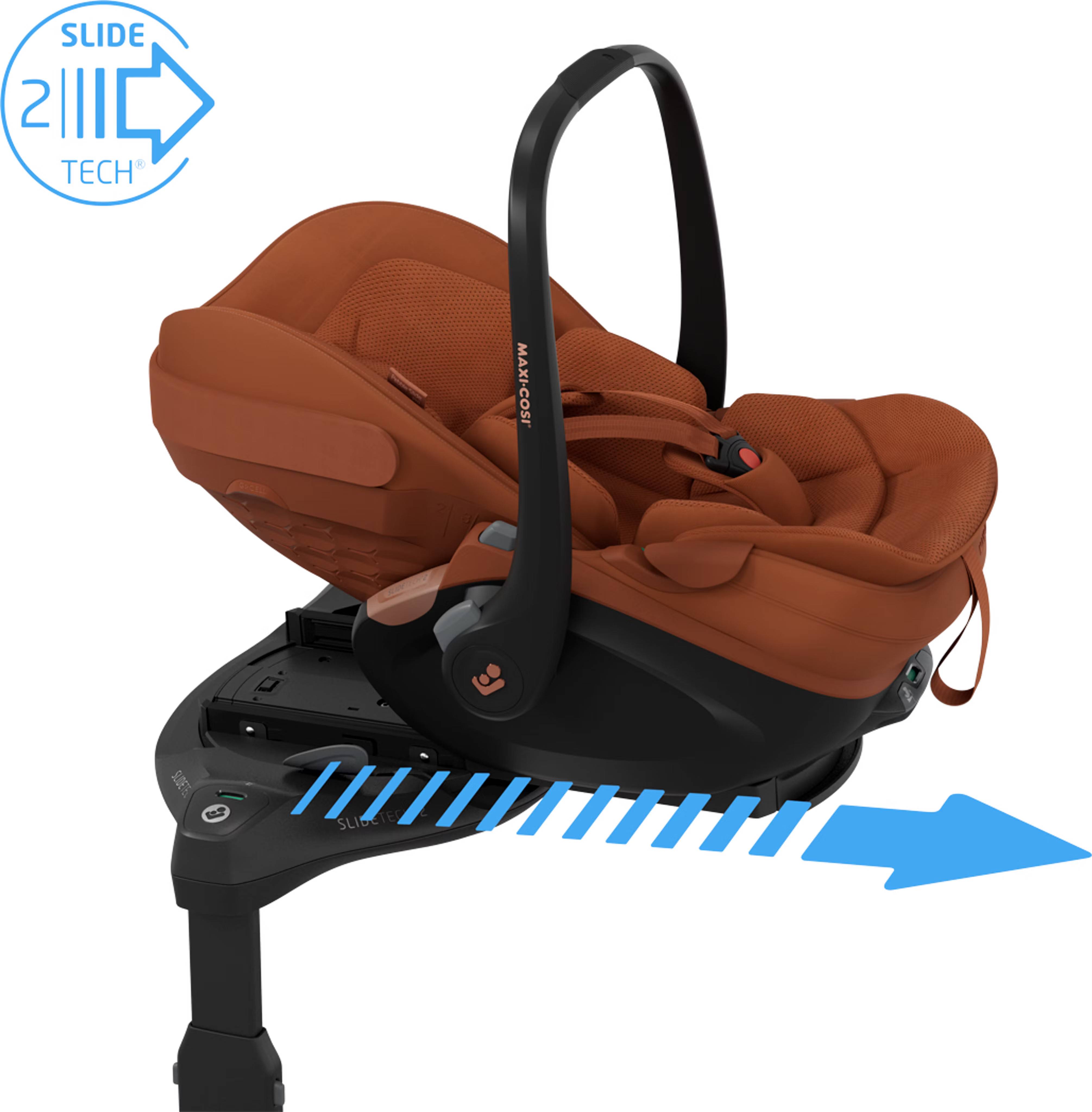 Maxi Cosi Pebble Slide Pro Copper Terra + FamilyFix Slide Pro bas