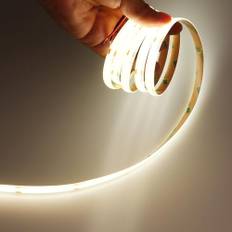 JOYLIT 6M COB LED Remsa 24V 4000K Naturligt Vit Inomhus CRI 90+ 320LEDs/M Punktfri Enhetlig Ljusstyrke Dimmbar LED Strip för Köksskåp, Bänk, Hylla, Trappa (Endast LED-Remsa)