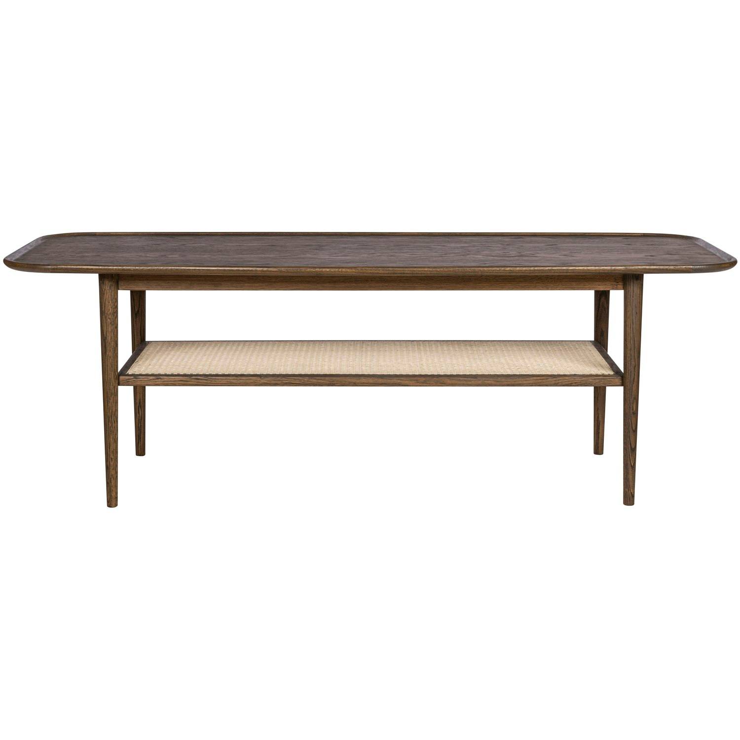 Haslev Athene Soffbord 60x150 Cm Mörkoljad / Rotting - Soffbord Ek Rökt Ek - ATHE-01-EGRO