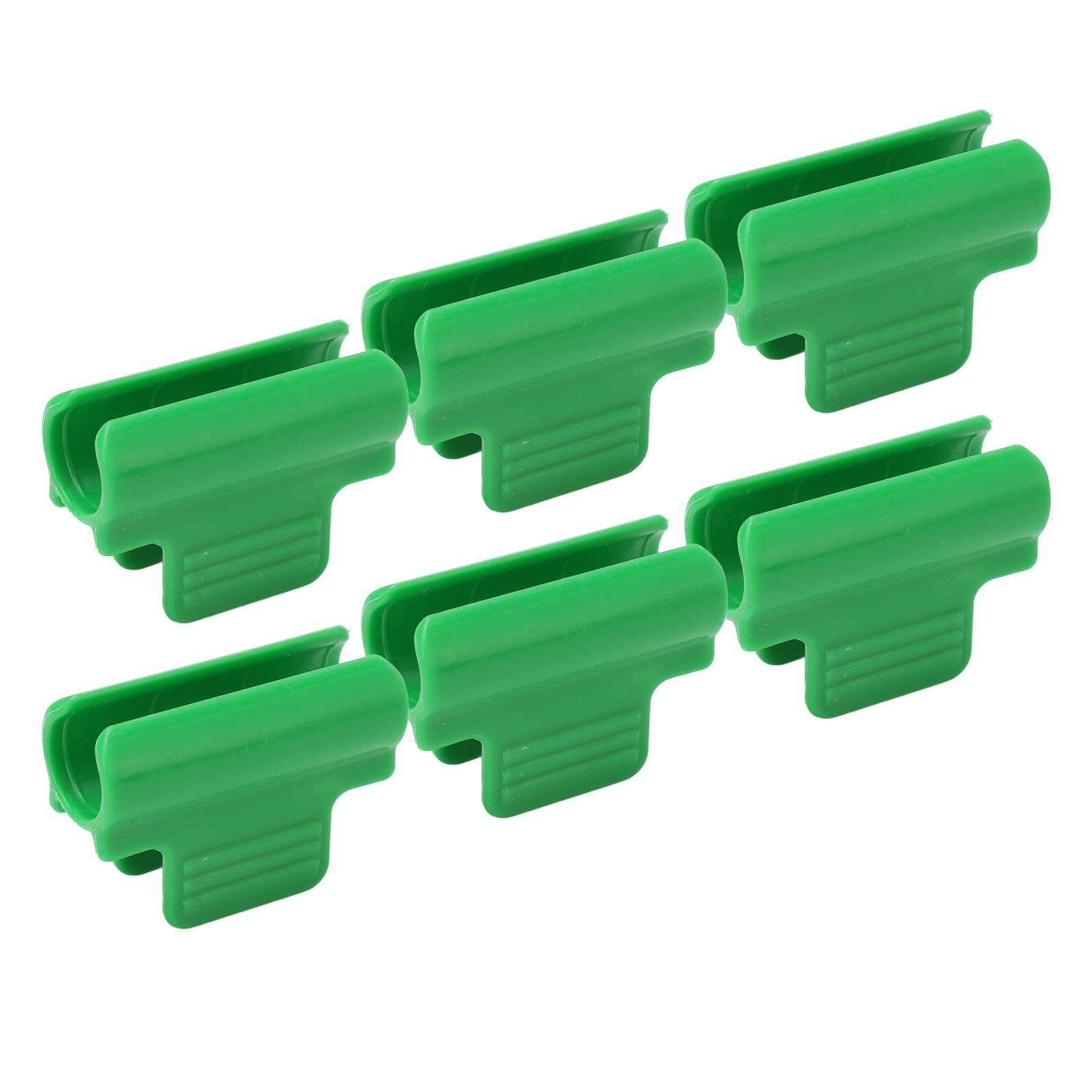 100 ST Trädgårdsskjulklämmor Plast Stabila Mångsidiga Film Skuggvävsklämmor för Växthus 16mm/0,63tum green