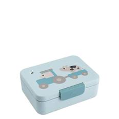 DONE BY DEER Lunch Box W/Divider Tiny Farm Blue |Blå |17.5X 13X H 6.5 cm