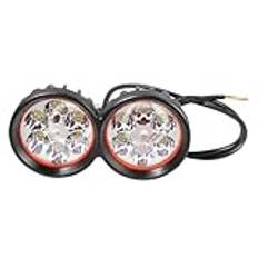 GABEALF Frontljus 6 LED-Dimstrålkastare Superbright Lamp Spotlight Working Spot Light 12-80V för Elektrisk Skotermotorcykel