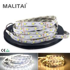 DC 12V LED Strip Light 2835 SMD 5M String Lamp Band Tejprulle För utomhusbelysning varmvit färg