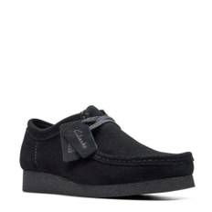 Clarks, Sko, Herre, Sort, 45 EU, Læder, Wallabee EVOsh