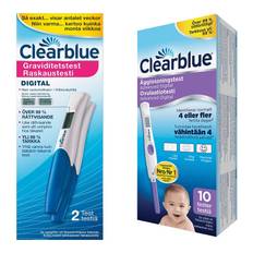 Paket från Clearblue! 2 Graviditetstest Veckoindikator + 10 Dig. Ägglossningstest Advanced