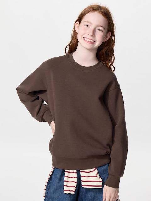 Uniqlo - Dry Sweatshirt - Dark Brown - 13 Years (160cm)