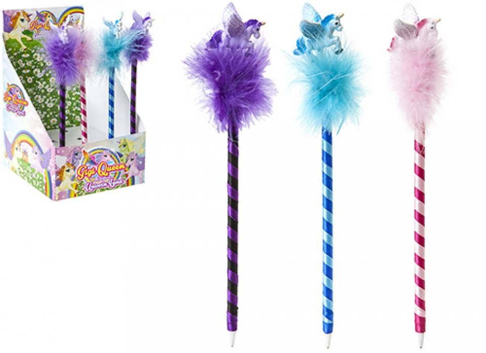 Bläckpenna med Unicorn (Rosa)