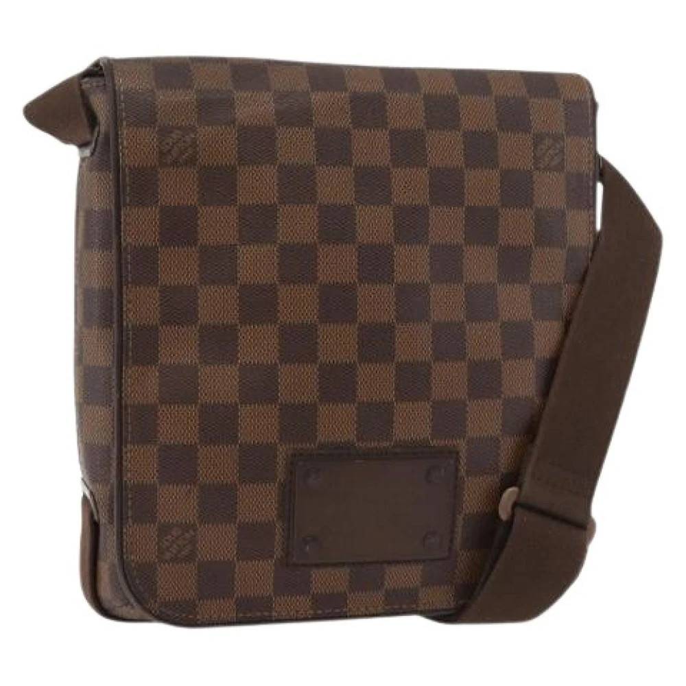 Louis Vuitton Vintage Pre-owned Damier Ebene Canvas Skuldertaske - Vintage - Dame - Brun - ONE SIZE - Uld