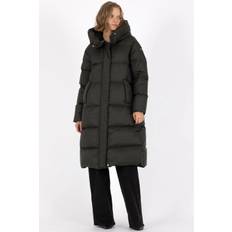 Lempelius | Frakke | Long Down Coat, deep green - XS