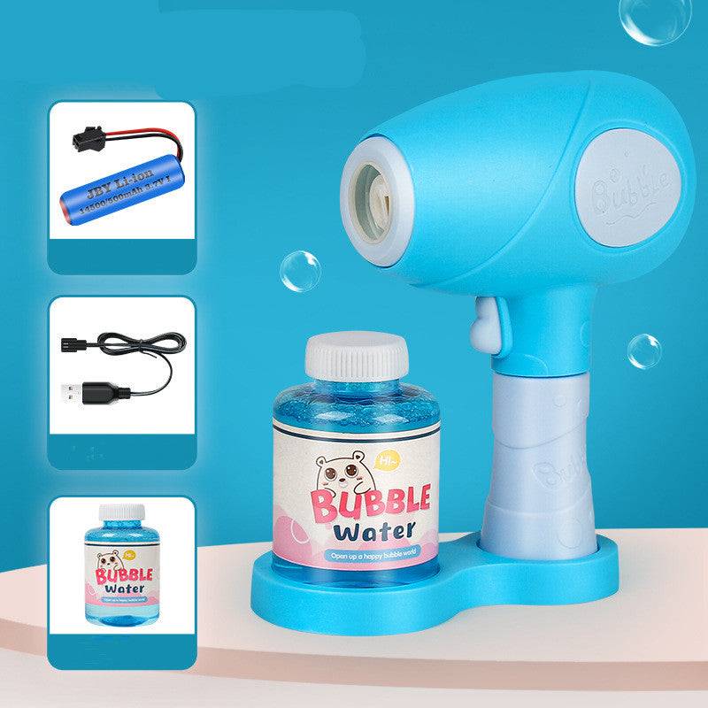Children's Toys 75ml Automatic Bubble Machine Blower Party Summer Outdoor Toy - Blue