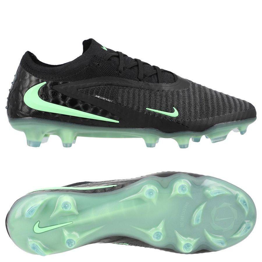 Nike Phantom 6 Elite Low Cut FG Shadow - Sort/Grøn - Græs (FG).