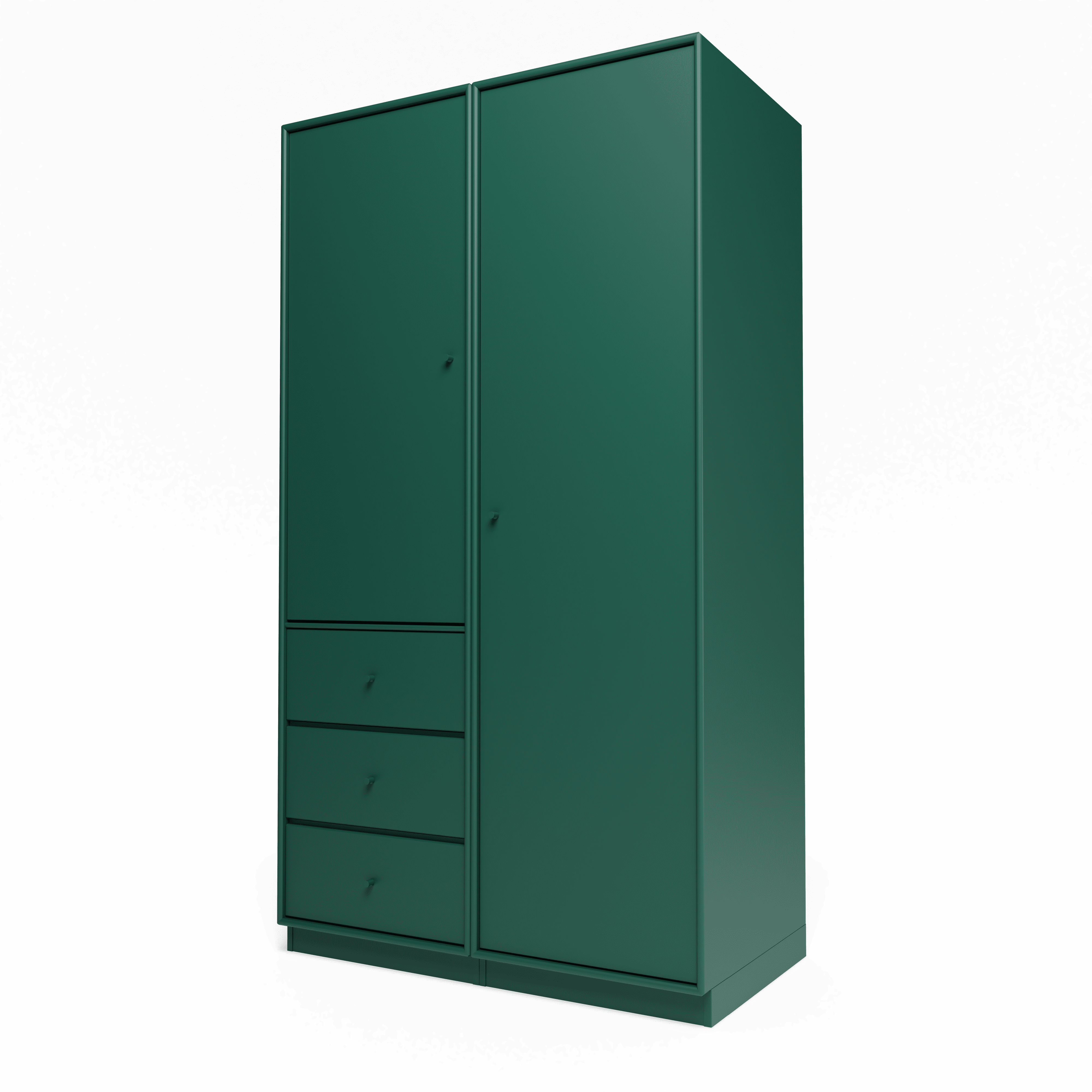 Attire III garderobe, inkl. sokkel 7 cm fra Montana Pine - Jacobsen Plus