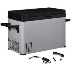 Bilkøler 50L LCD Kompressor 12/24V Grå/Sort