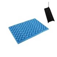 Fällbar utomhus campingmatta Sittskum XPE Sittkudde Bärbar Vattentät Stol Strand Picknickmatta Sitt Fotvandring Aktiviteter Pad(Blue Mat WIth Bag)