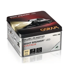 Osram H4 / R2 Night Breaker LED VINTAGE +330% - ECE godkendt (2 stk.)