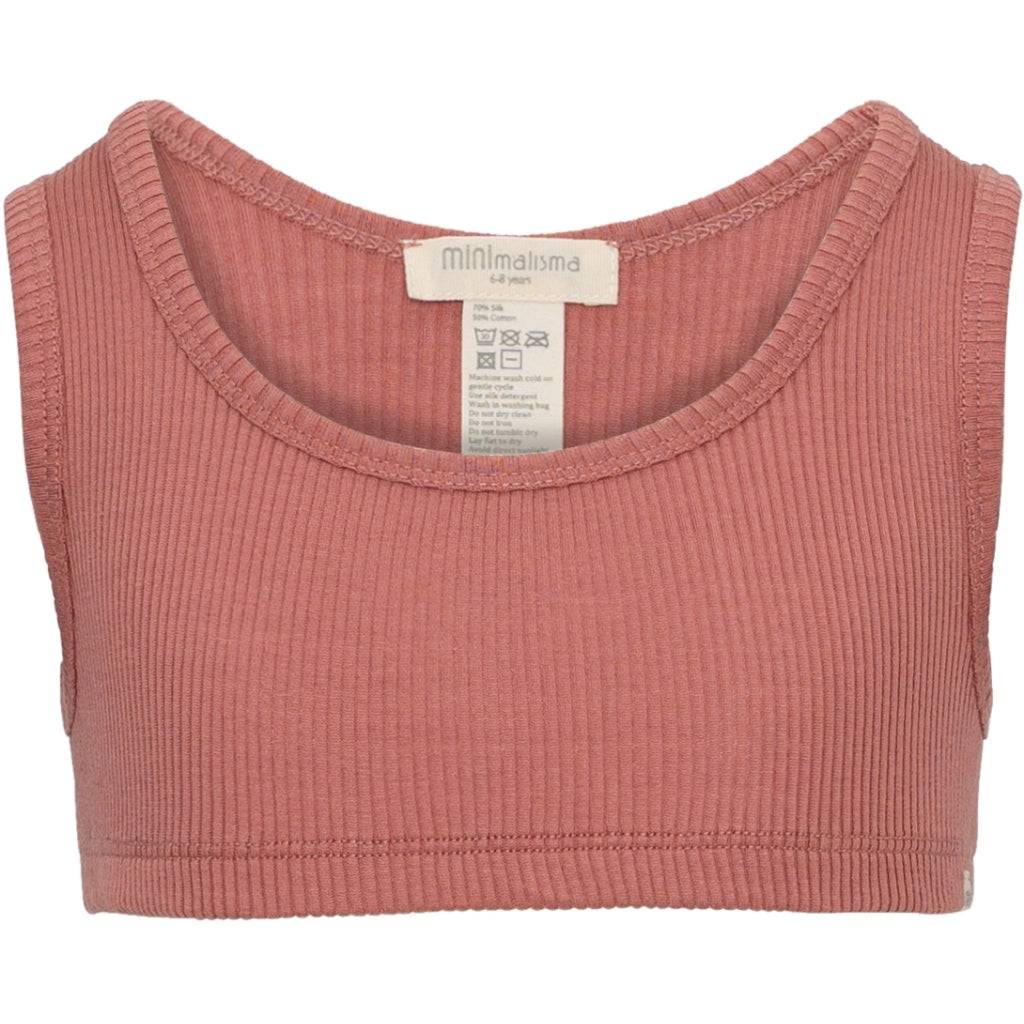 Bella - Children's silk brassiere - Antique Red - 12-14 years