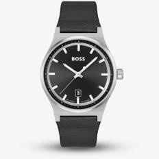 BOSS Candor Black Leather Watch 1514075