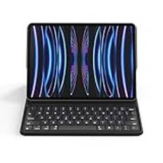 iPad fodral med tangentbord för iPad Pro 11, tangentbordsfodral för iPad med pennhållare, iPad-tangentbordsfodral kompatibelt med iPad Air 11 tum M2/5/4, iPad Pro 11 tum 4/3/2