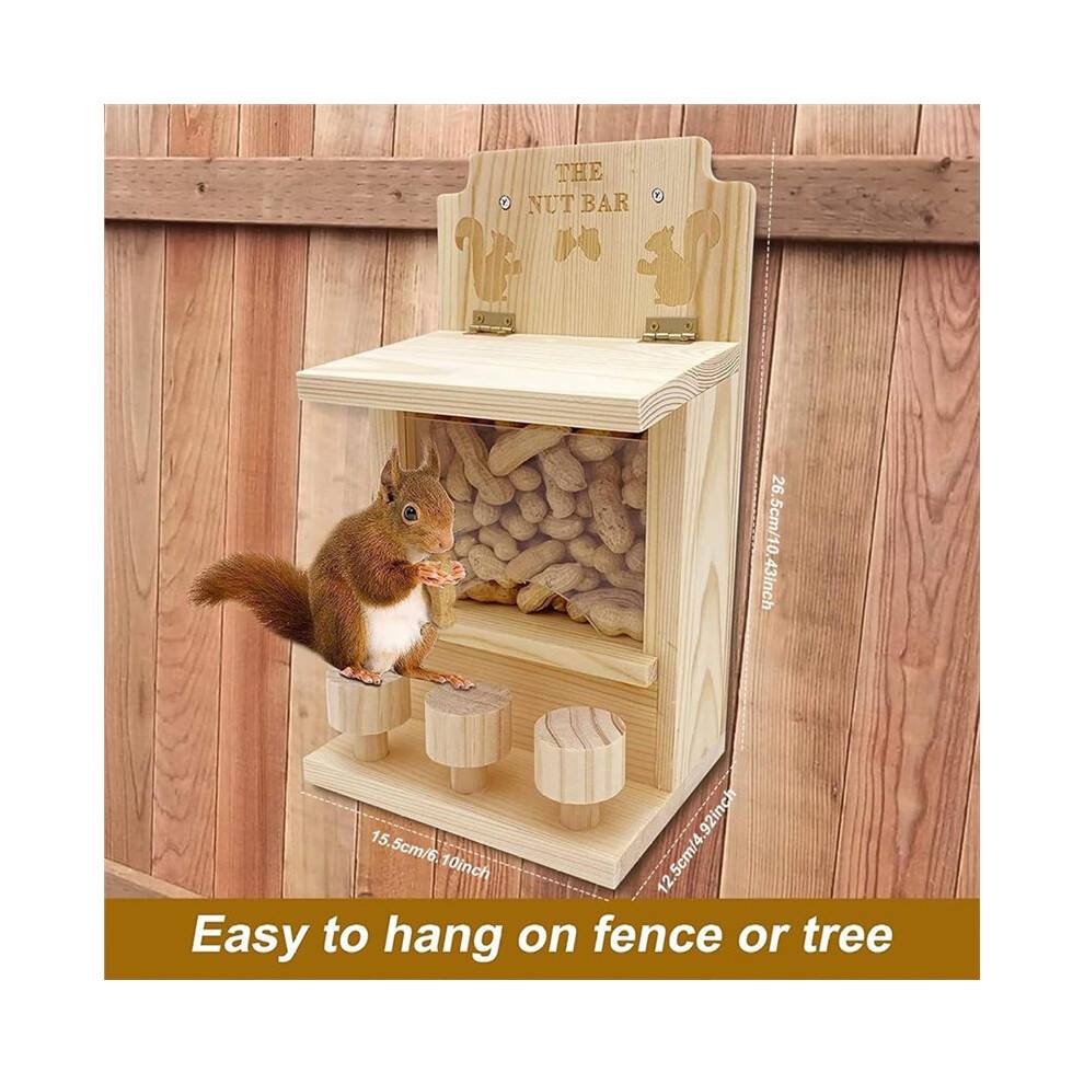 Squirrels Feeders for Outside Hanging Squirrels Picnic Table Feeder with 3 Chairs for Fences Trees Decoration del Hogar
