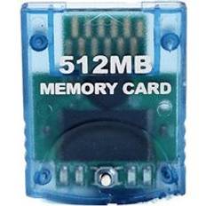 4mb 8mb 16mb 32mb 64mb 128mb 256mb 512mb minneskort för nintend wii konsol gamecube gc n gc spel lagringskort spara sparare - Blå 512mb