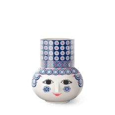 Bjørn Wiinblad Vase H20 cm i blå fra serien Olga | Køb her