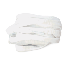 White flade snørebånd - 180cm