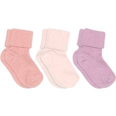 mpKids Cotton rib Baby Socks 3-pack Stl. 0-6M unisex - Strumpor Från Magasin - Hvid (0-6M)