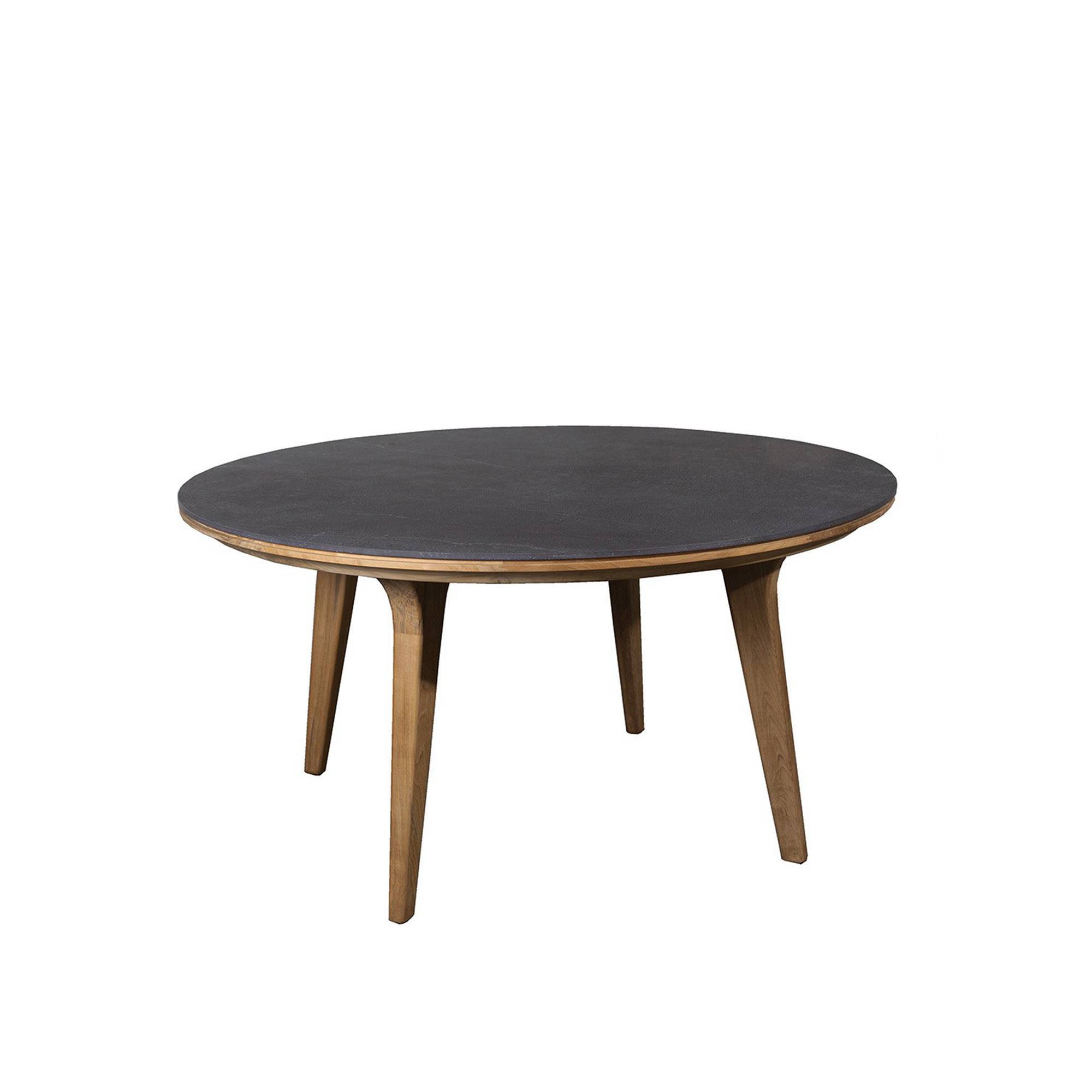 Cane-Line - Aspect Matbord Fossil Ceramic/Black - Udendørs spiseborde - Cane-line Design Team - Sort - Naturmateriale/Træ