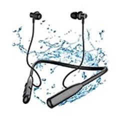 LAMA Bluetooth 5.3-hörlurar med mikrofon, flex trådlösa in-ear stereohörlurar, 30 timmars uppspelning av musik, IPX6-vattentät för sport, gym, löpning