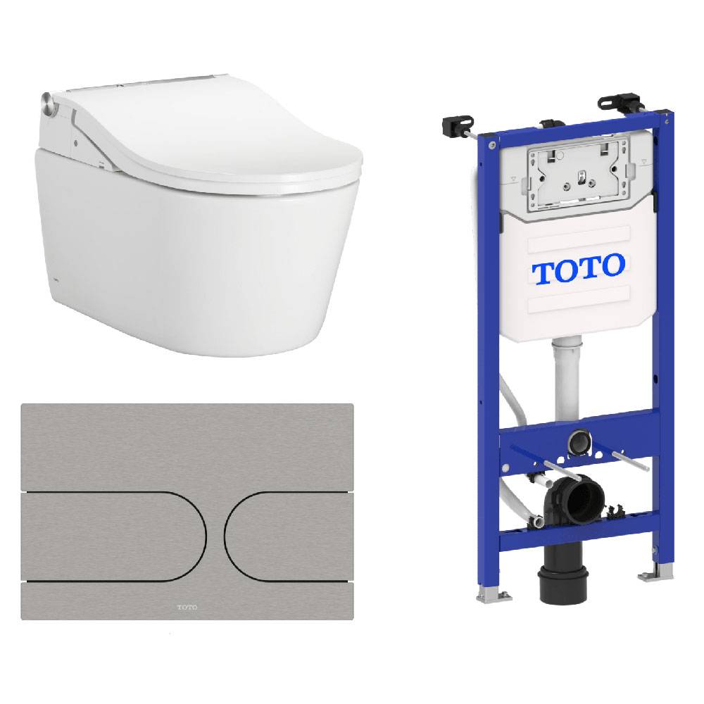Toto Washlet RW væghængt douchetoilet med cisterne og autoflush