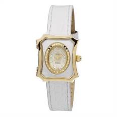 145GWW  Christina Design London forgyldt hvidt ur med tre remme