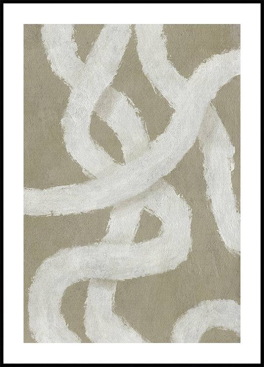 Twist (70x100cm) - Plakater > Linjekonst Posters, Abstrakta Posters, Illustrationsposters, BD, LANGFIX
