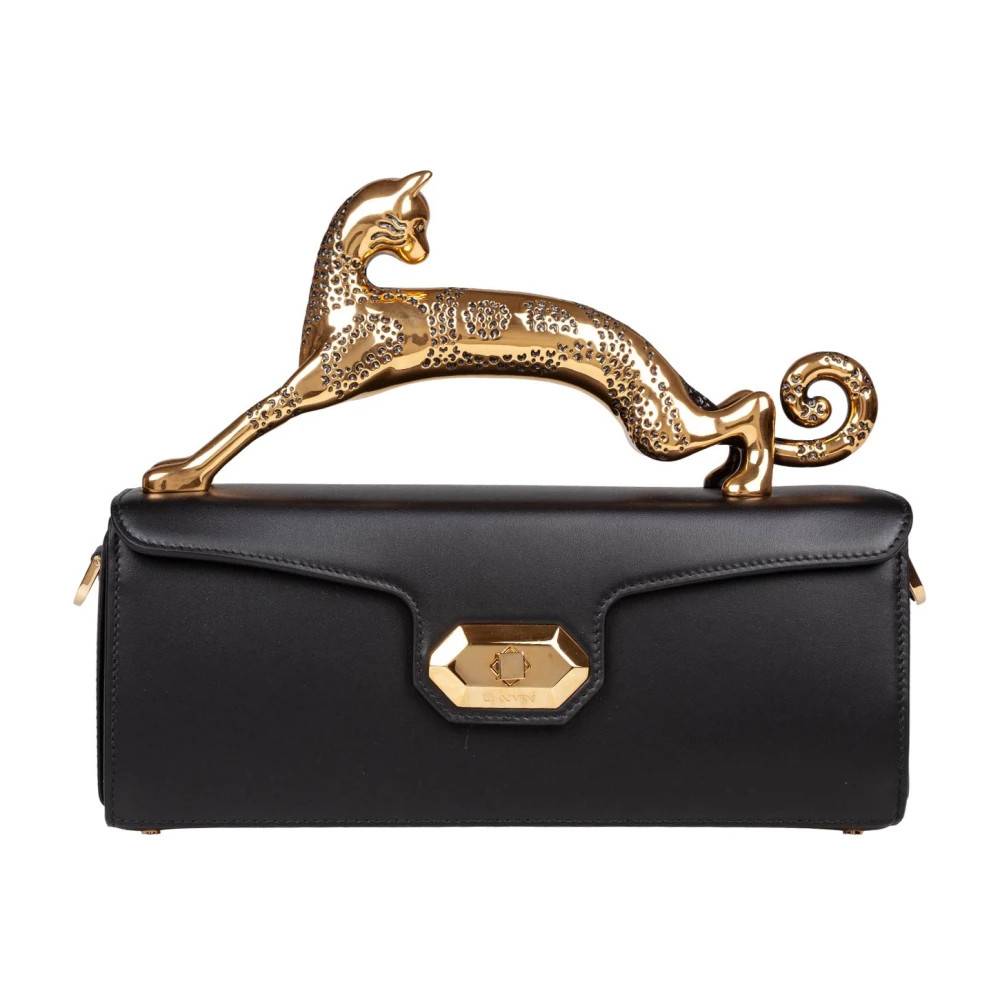 Lanvin Pencil Cat Skuldertaske - Tasker - Dame - Sort - ONE SIZE - Uld